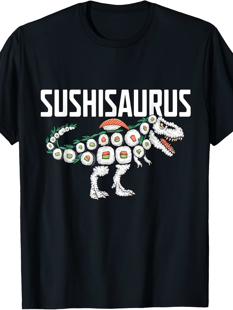 Sushi Dinosaur T-Rex Japanese Food Funny Sushi Roll T-Shirt